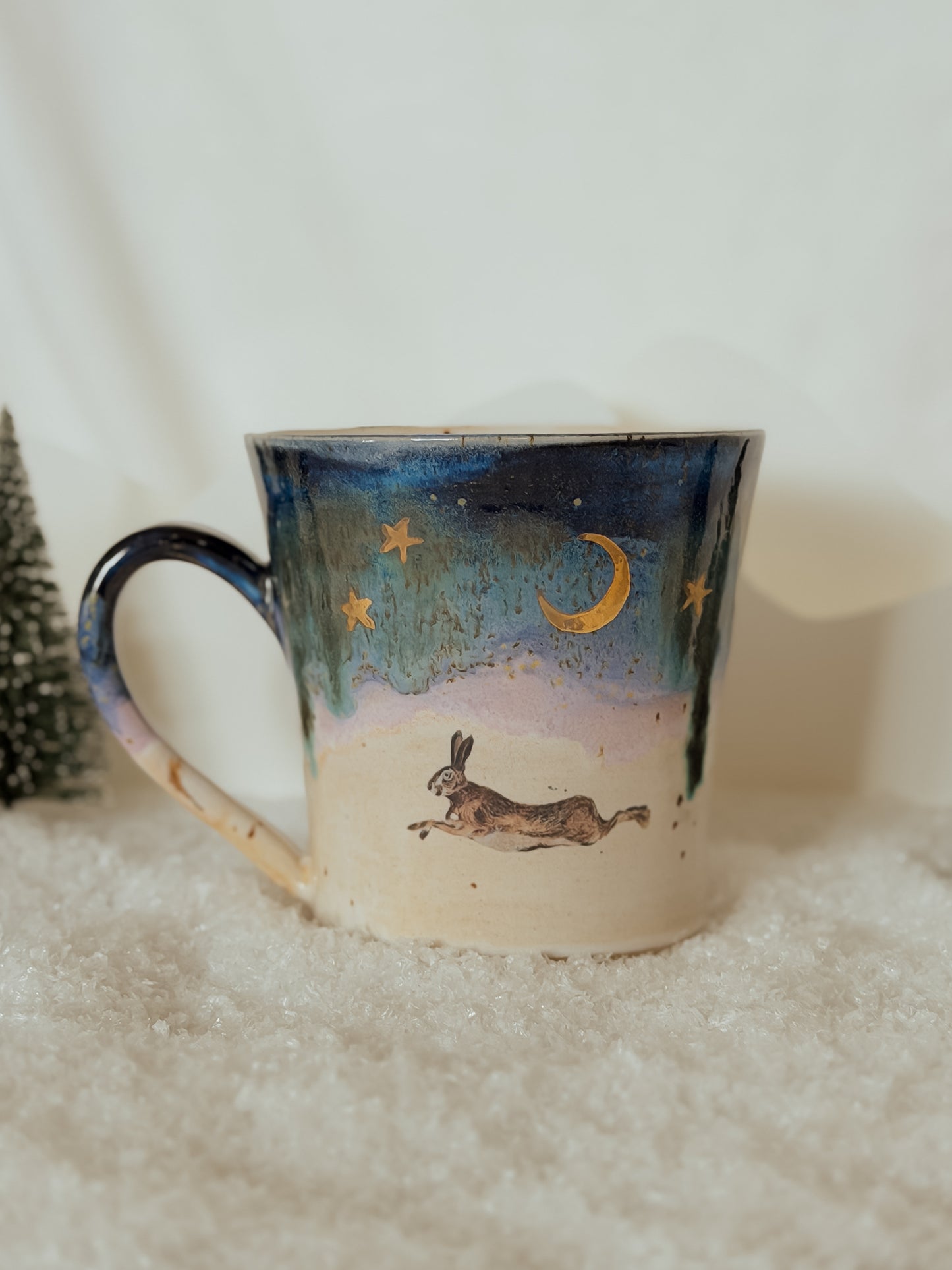 Hare Winter Landscape Mug