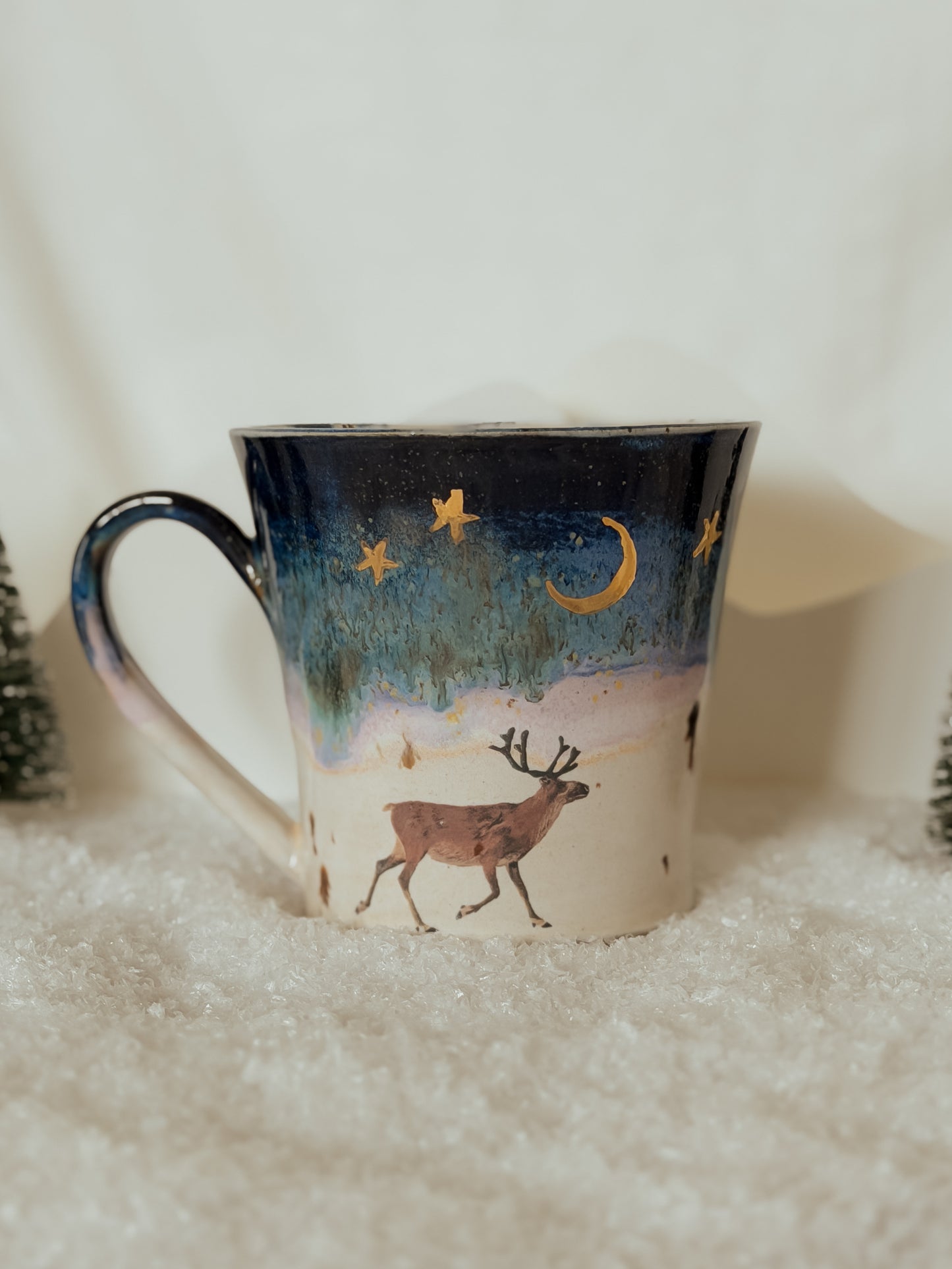 Reindeer Winter Landscape Mug