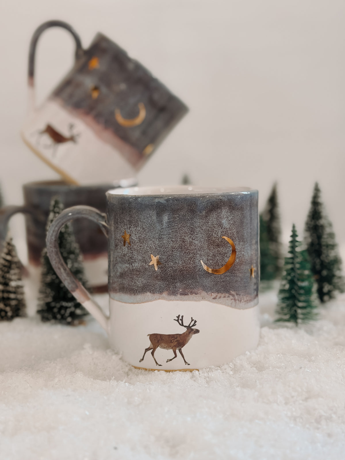 Reindeer Winter Storm Mug