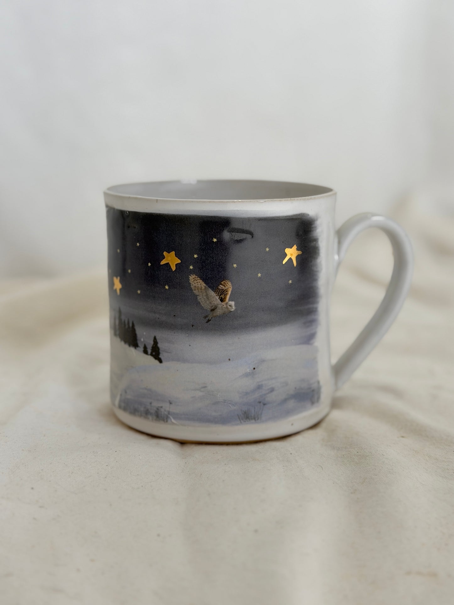 Reindeer & Owl Mug - SECONDS