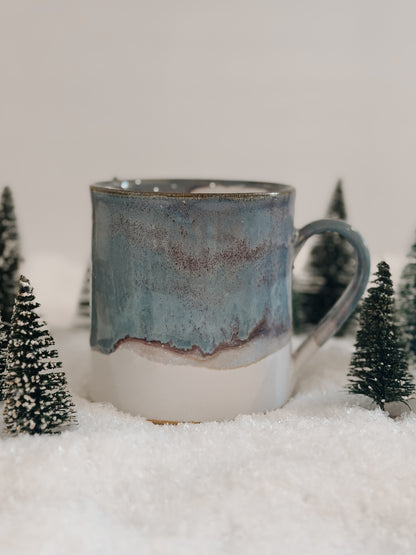 Polar Bear & Cub Winter Landscape Mug