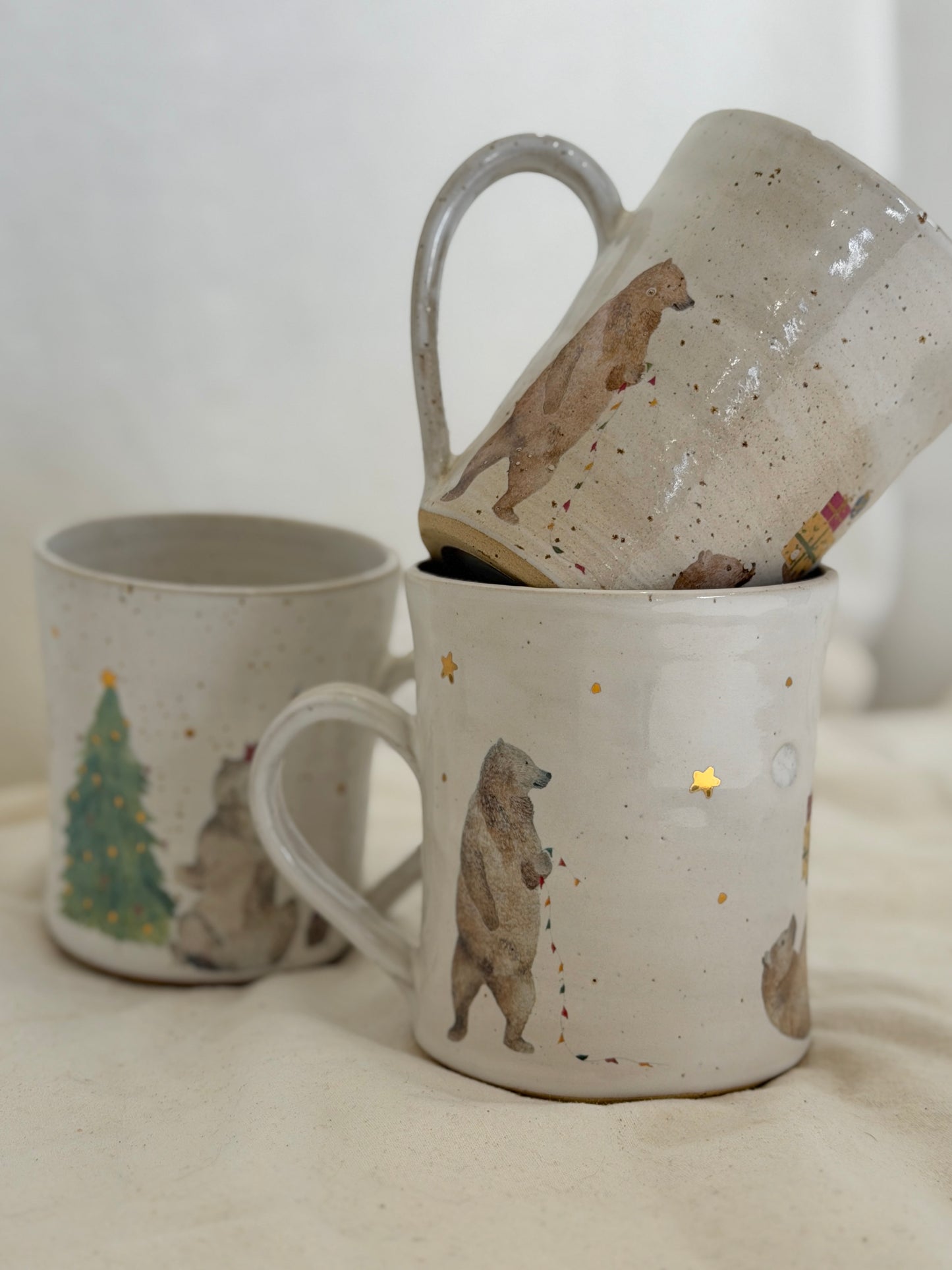 Christmas Bear Mug - SECONDS
