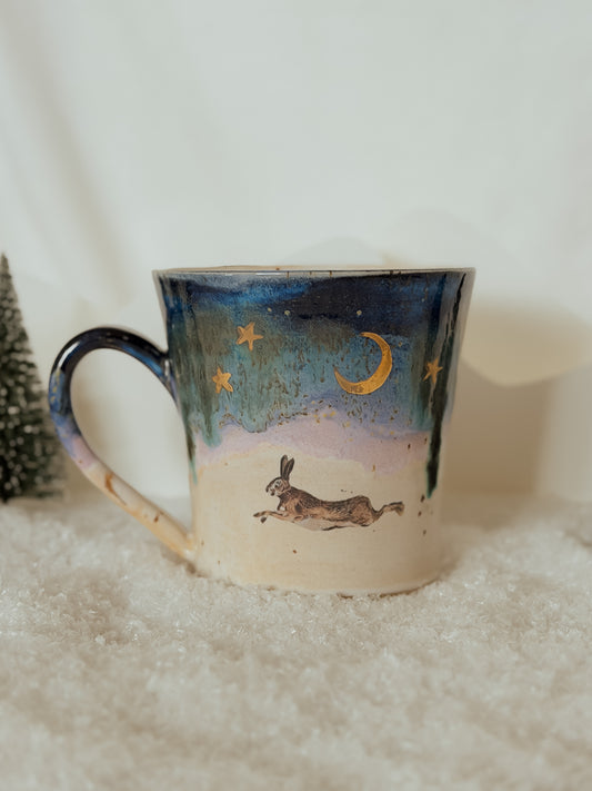 Hare Winter Landscape Mug