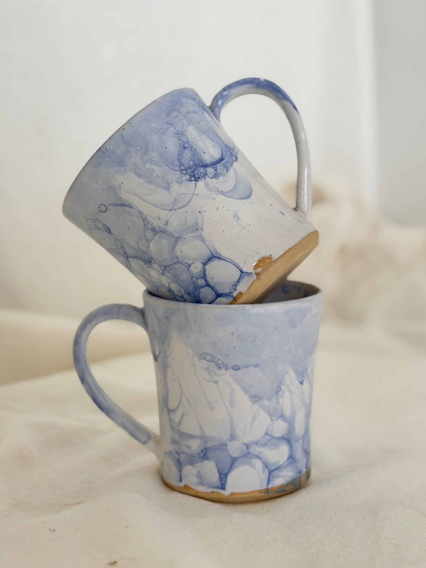 Pale Blue Bubble mug - SECONDS