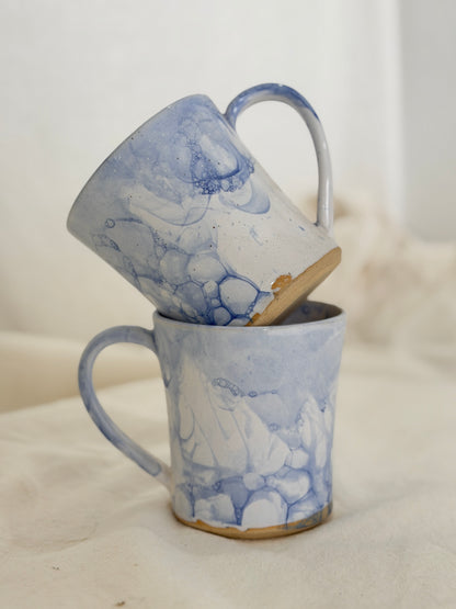 Pale Blue Bubble mug - SECONDS