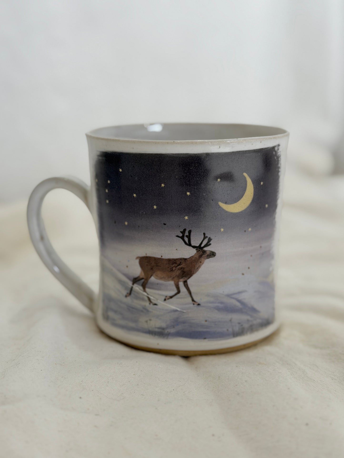 Reindeer & Owl Mug - SECONDS