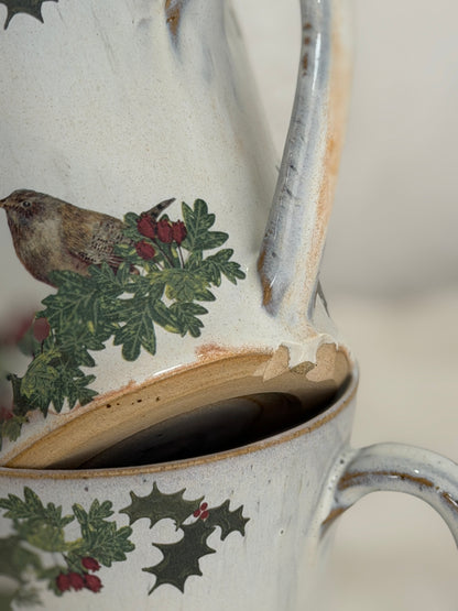 Christmas Bird Mug - SECONDS
