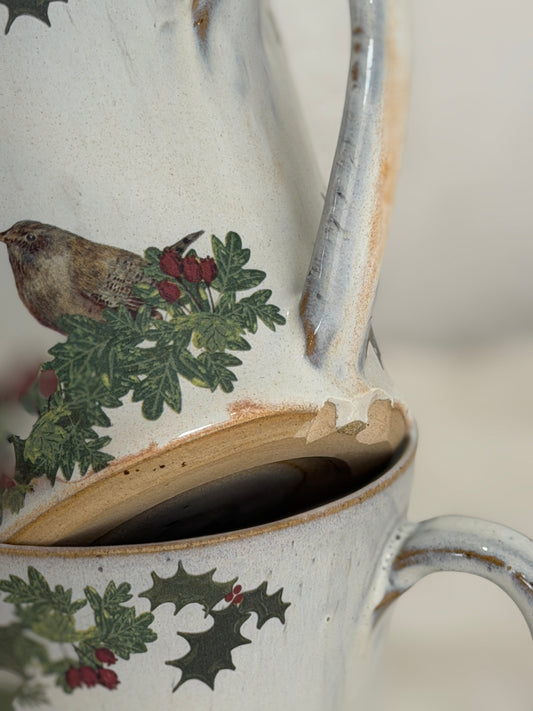 Christmas Bird Mug - SECONDS