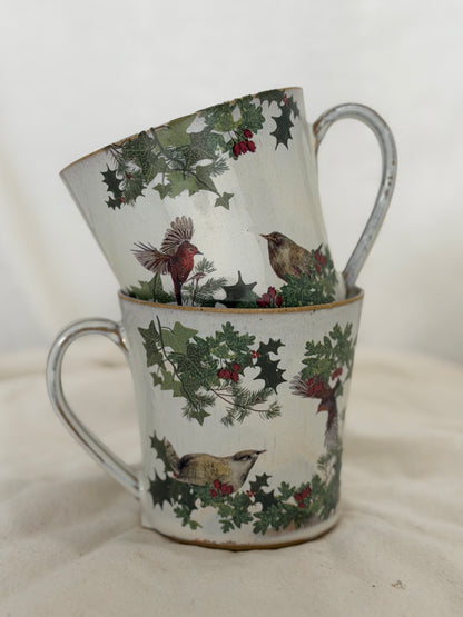 Christmas Bird Mug - SECONDS
