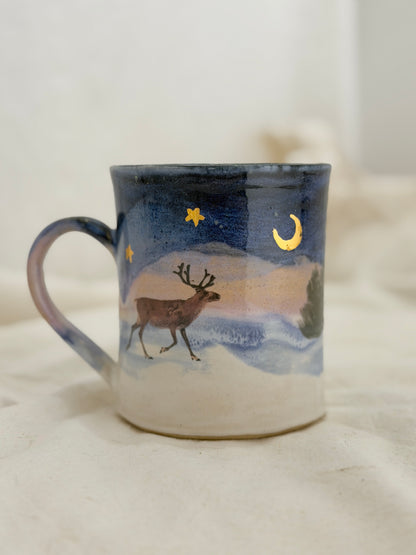 Winter Reindeer Mug - SAMPLE
