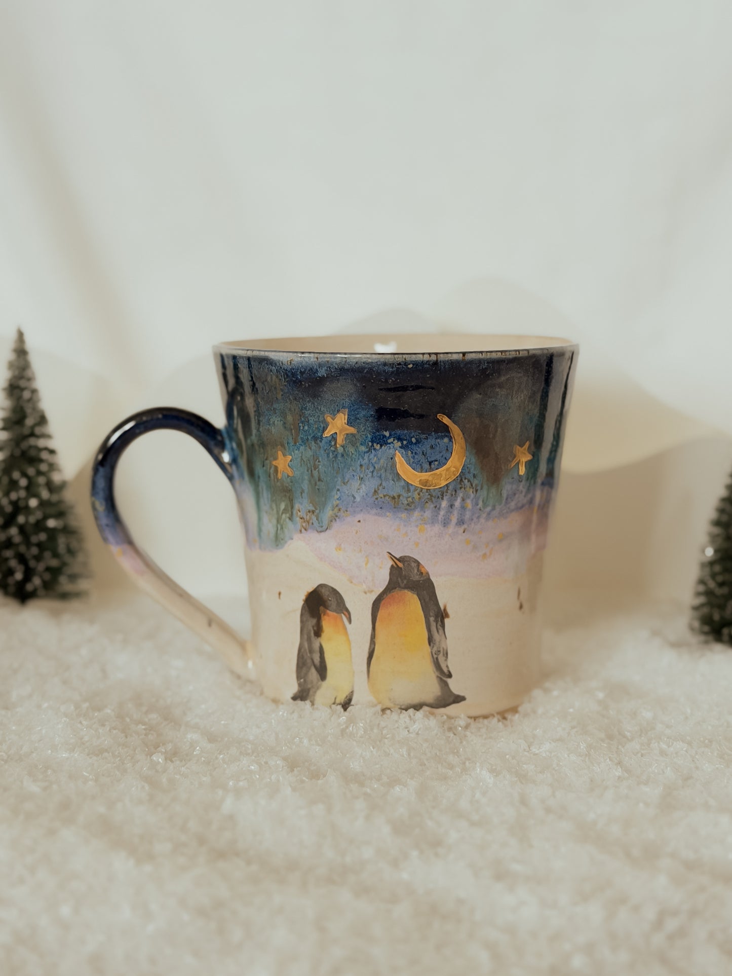 Penguin Winter Landscape Mug