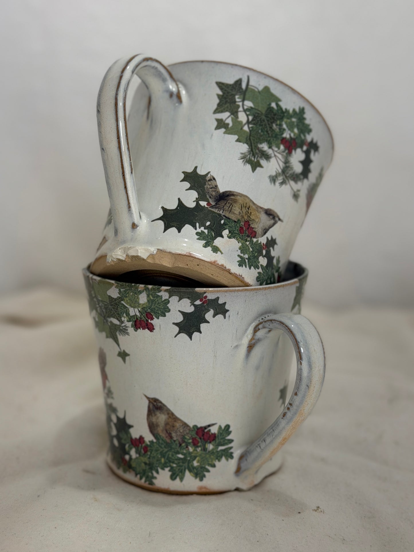 Christmas Bird Mug - SECONDS