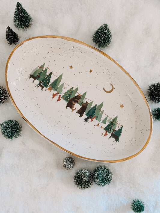 Woodland Party Serving Plate