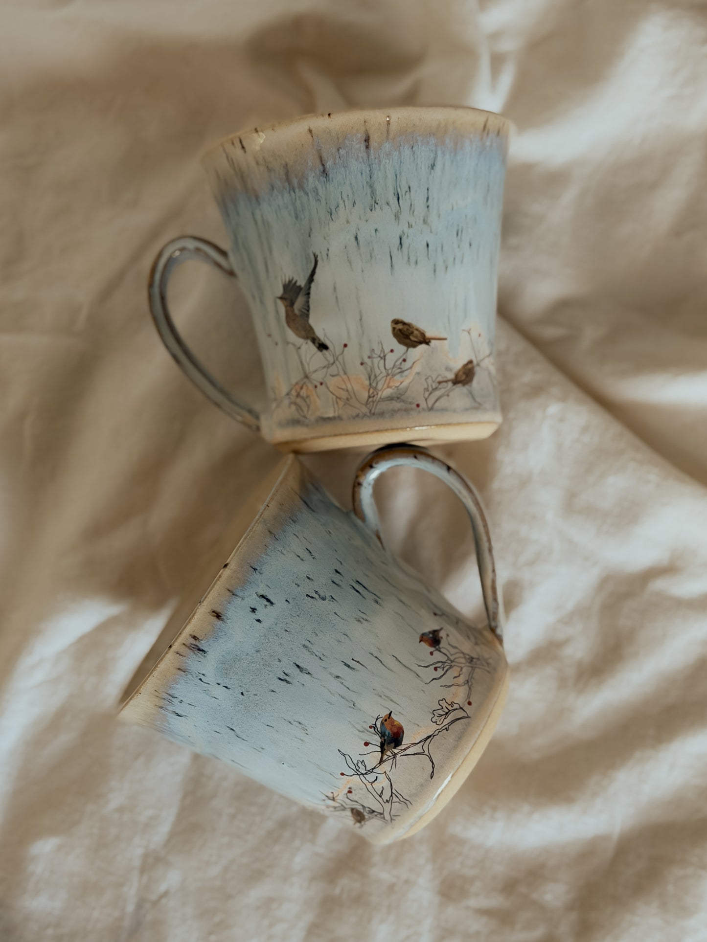 Spring Hedgerow Bird Mug