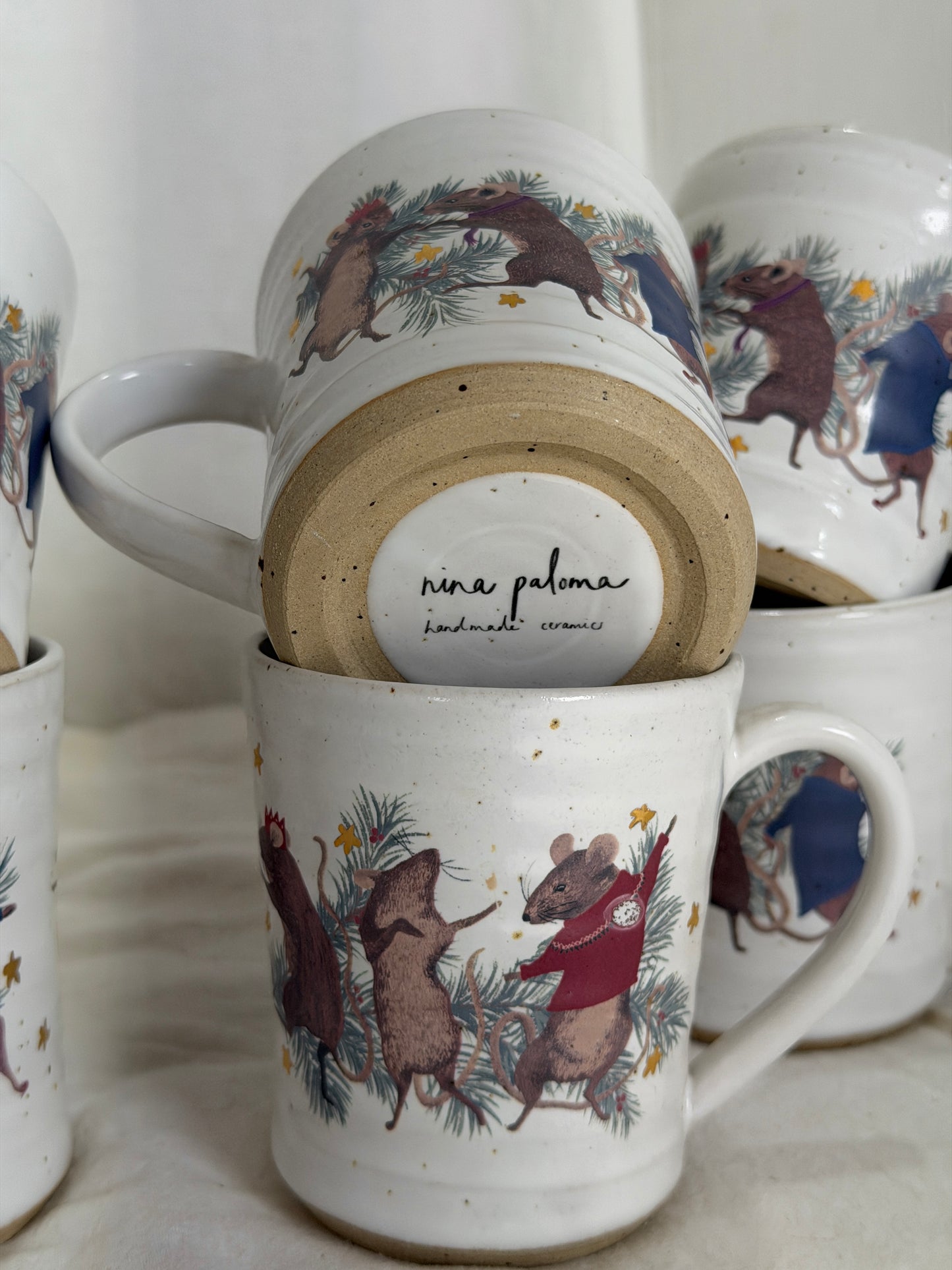 Dancing Mice Mug - SECONDS