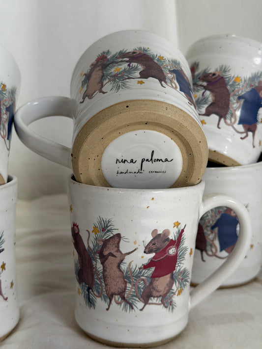 Dancing Mice Mug - SECONDS
