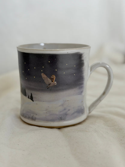 Reindeer & Owl Mug - SECONDS