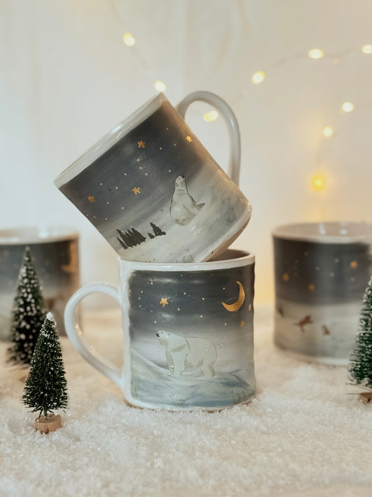 Winter Polar Bear Mug