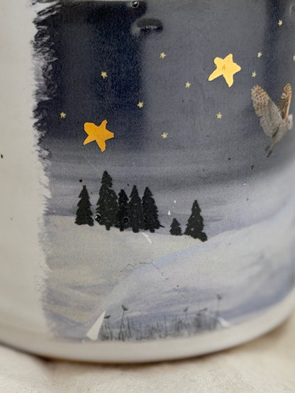 Reindeer & Owl Mug - SECONDS