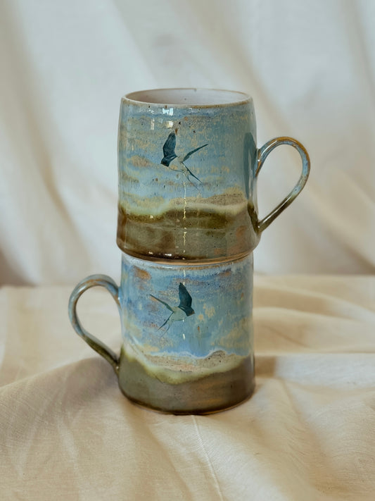 Swallow Landscape Mug