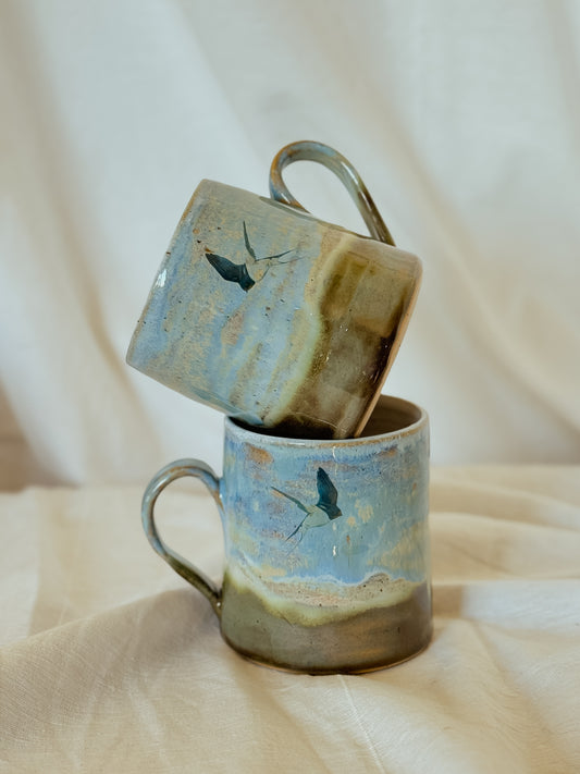 Swallow Landscape Mug