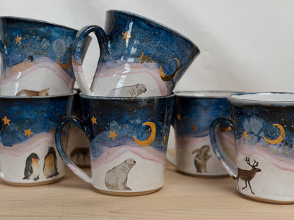 Illustrated Winter Landscape Mug