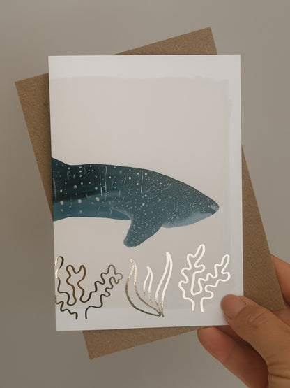 Whale Shark Greetings Card