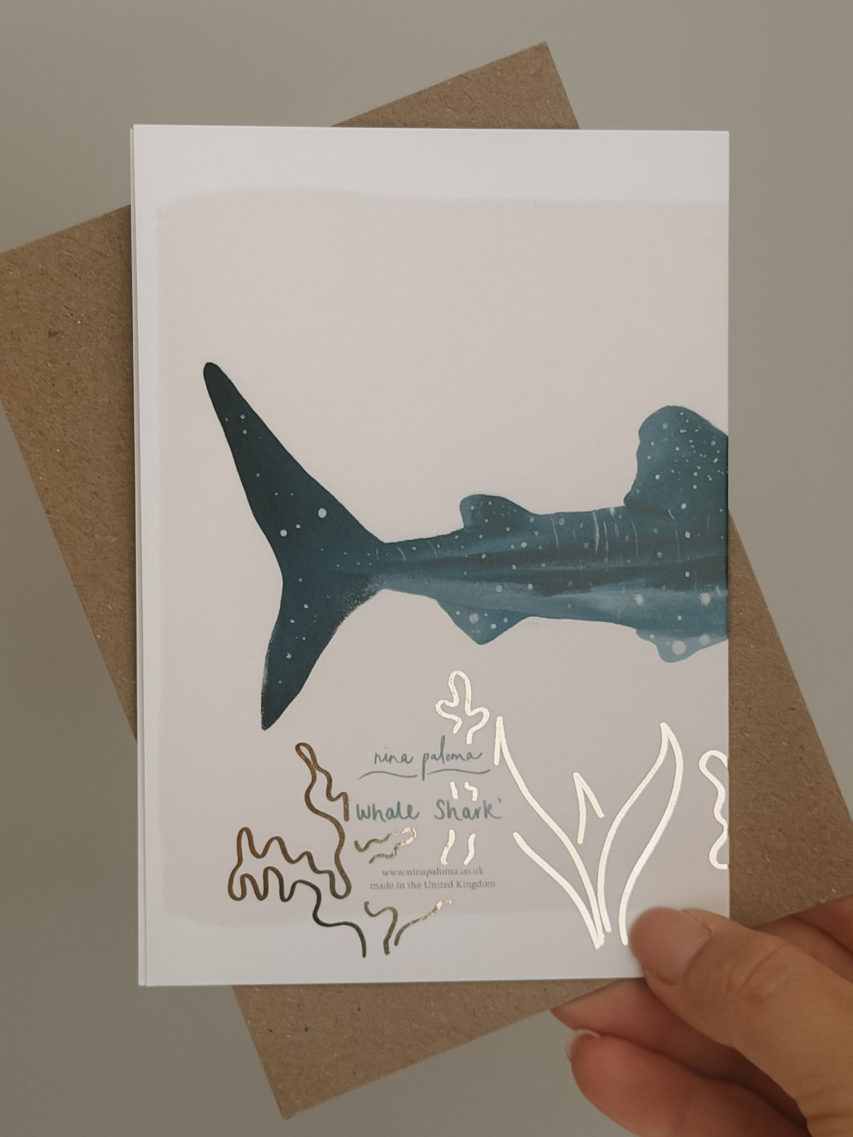 Whale Shark Greetings Card