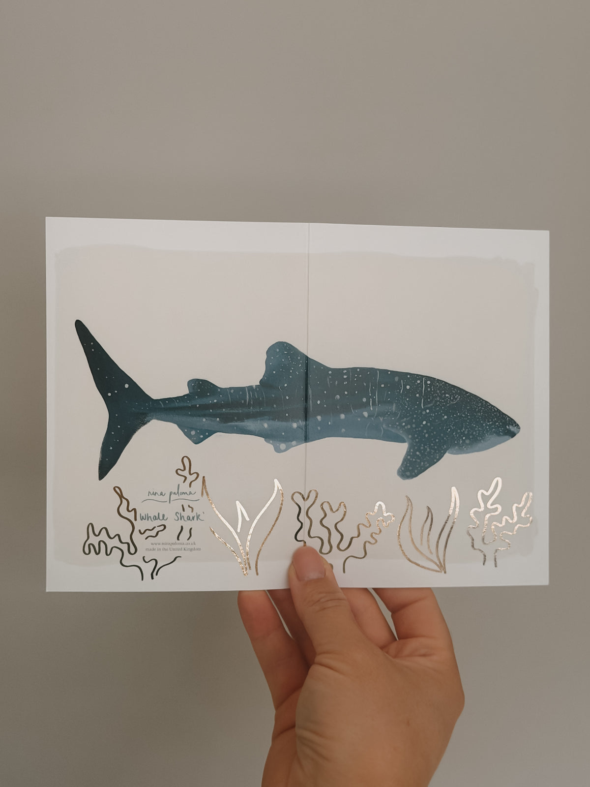 Whale Shark Greetings Card