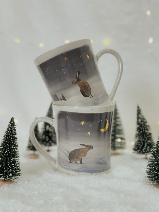 Winter Hares Mug