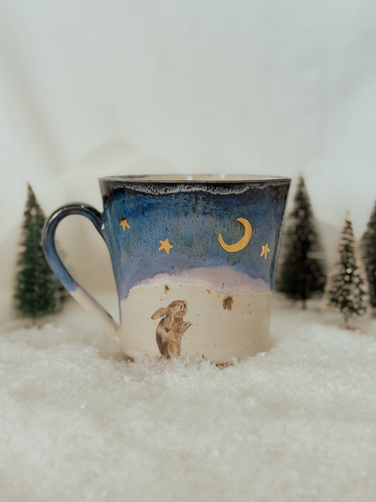Bunny Winter Landscape Mug
