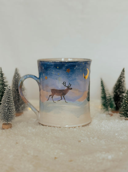 *PRE ORDER* Winter Sunset Reindeer