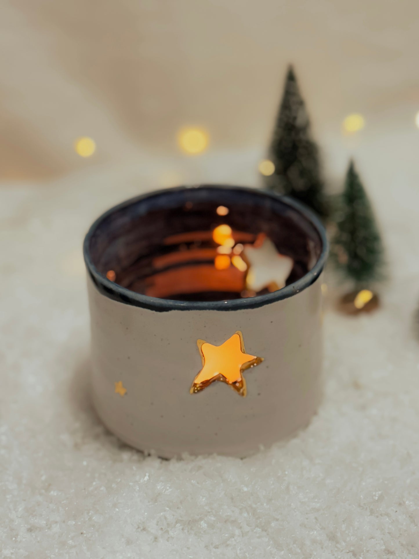 Tea Light Holder (Large stars)